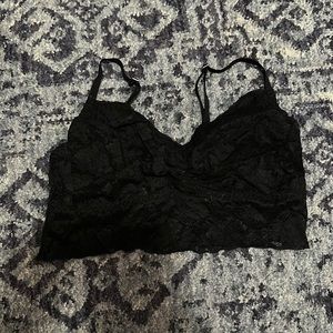 Black lace bralette